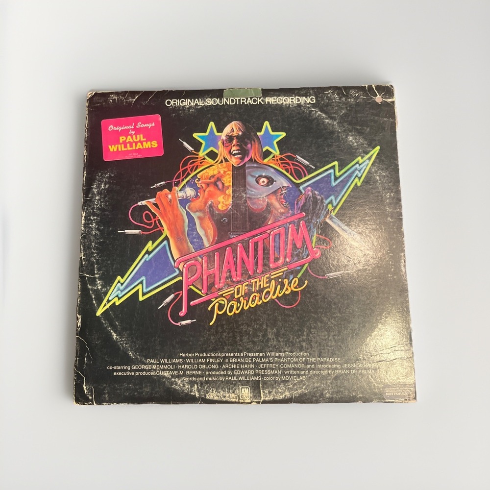 Phantom of the Paradise,‎ Soundtrack, 12" vinyl, Promo, Paul Williams, 1974.